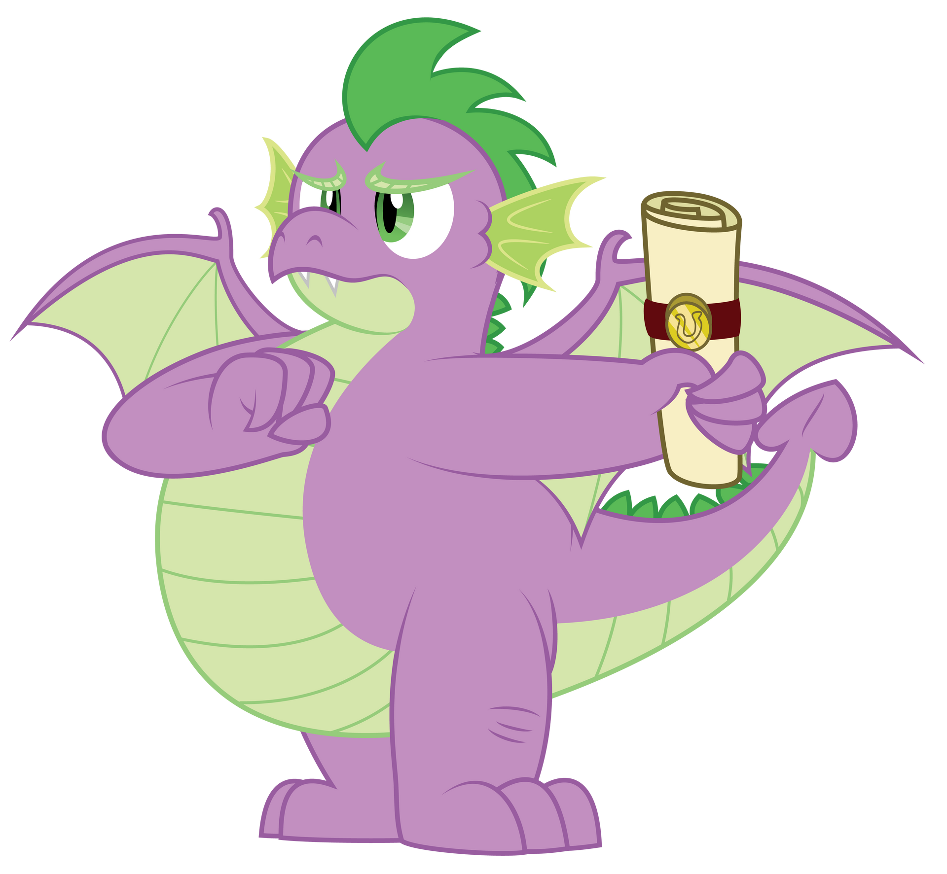 Grown up Spike - Not on my watch! by AleximusPrime on DeviantArt
