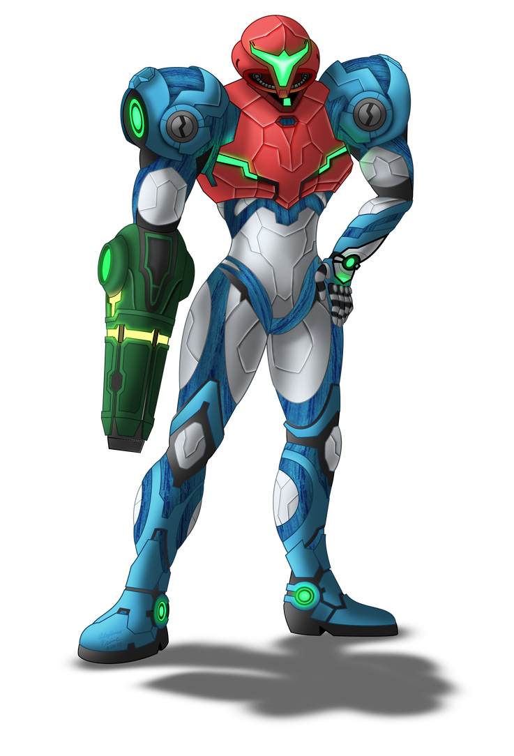 Samus Rude Commission: Dread-suit Samus Aran by AleximusPrime on DeviantArt