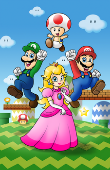 Super Mario Bros. print