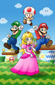 Super Mario Bros. print