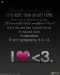 I heart typography by abhas1
