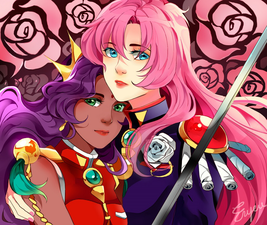 Utena and Anthy SPEEDPAINT by EryenArt on DeviantArt