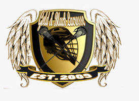 Gold and Black Lacrosse Logo