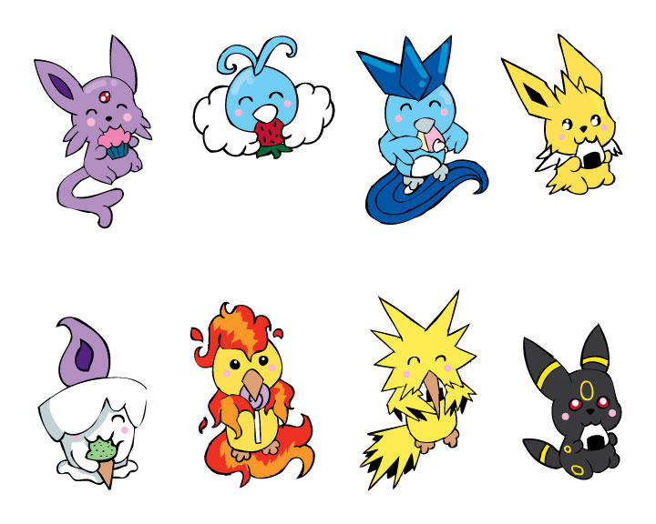 pokemon shrinky dinks set 1 by hottiehulio on deviantart