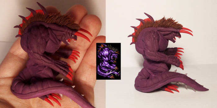 FF6 Behemoth 3D miniature