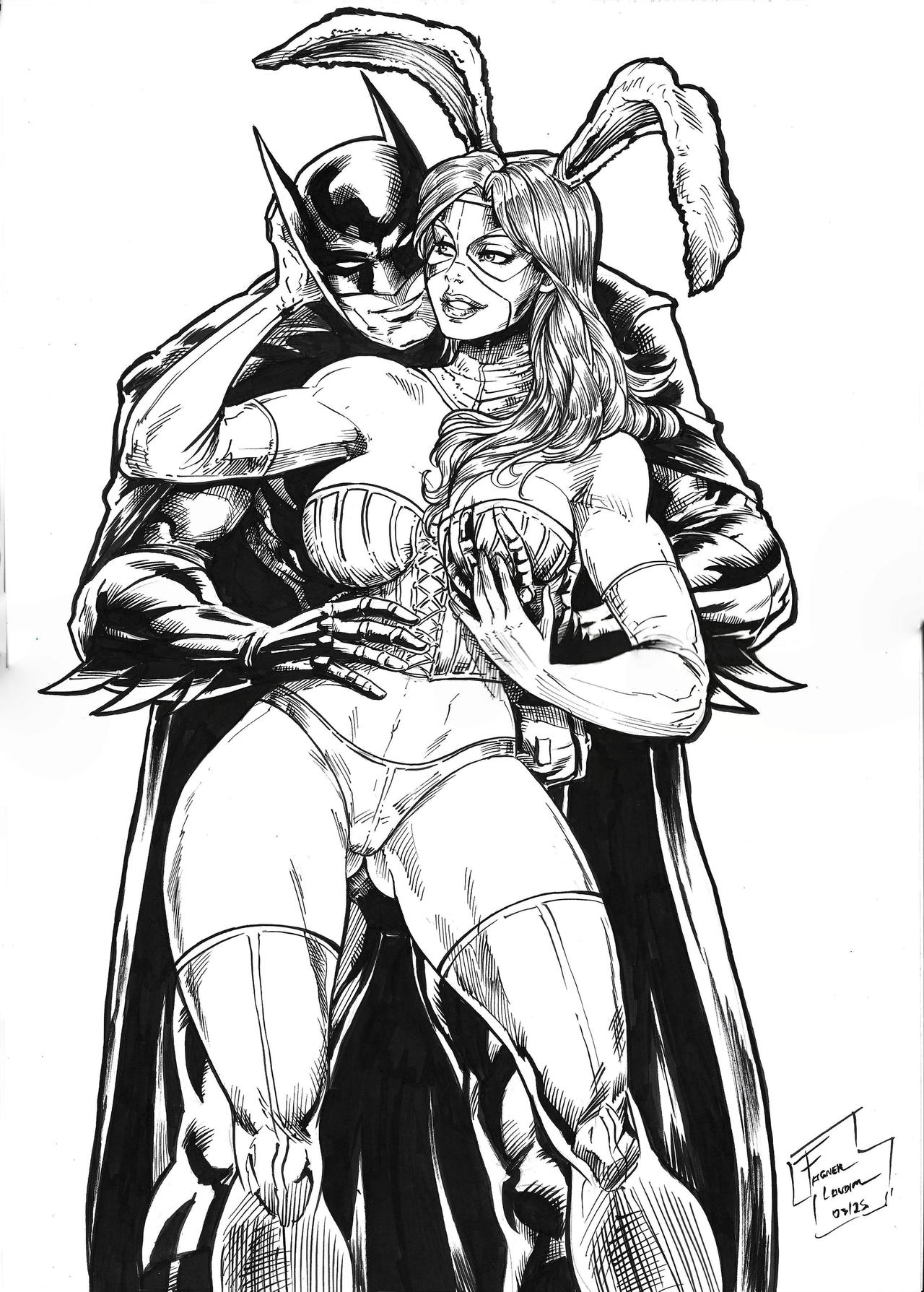 Batman Rabbit Villian Batman and white rabbit by fagnerlandim on DeviantArt