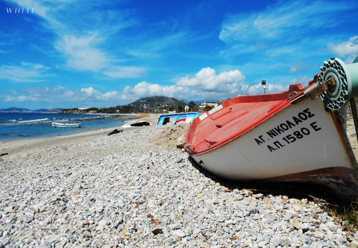 Greece - Boat on the beach