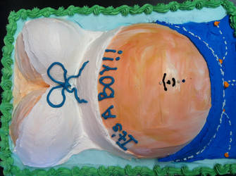 Pregnant Belly Cake