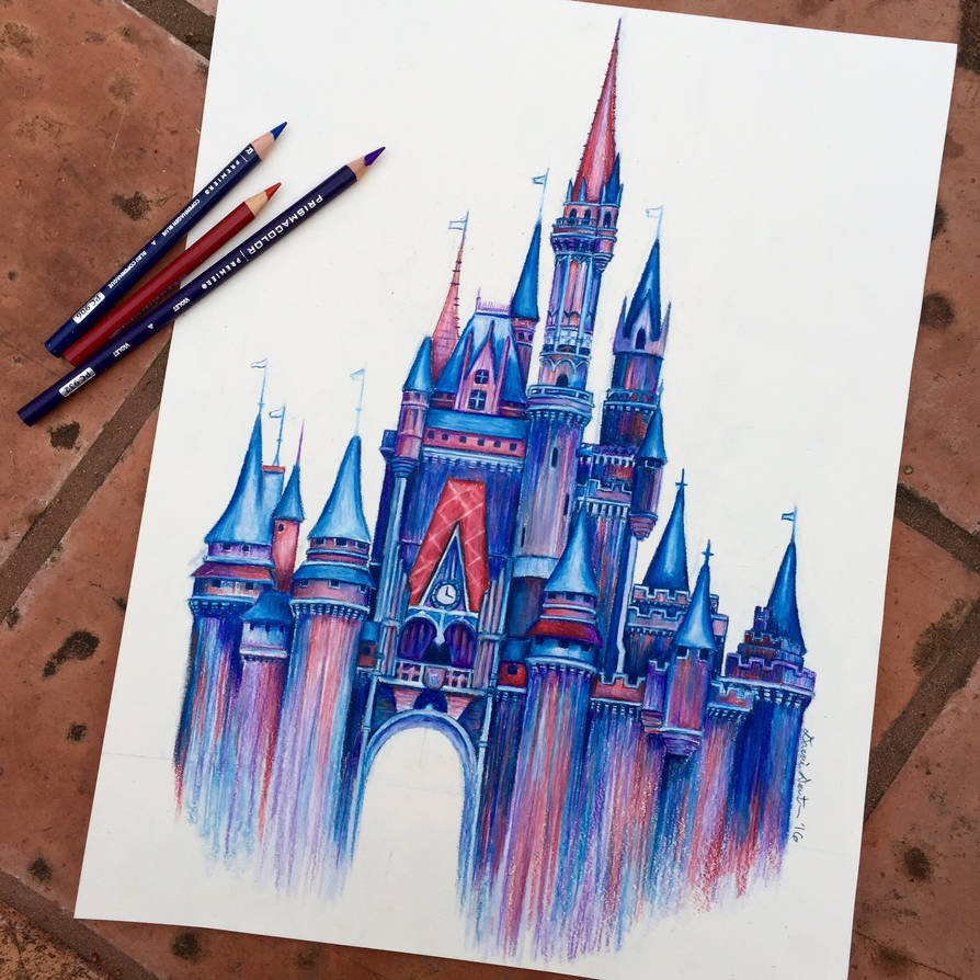 Disney Castle - Chateau Disney by Etrelley on DeviantArt