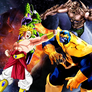 Majin Broly and Cell Vs Thanos and Doomsday