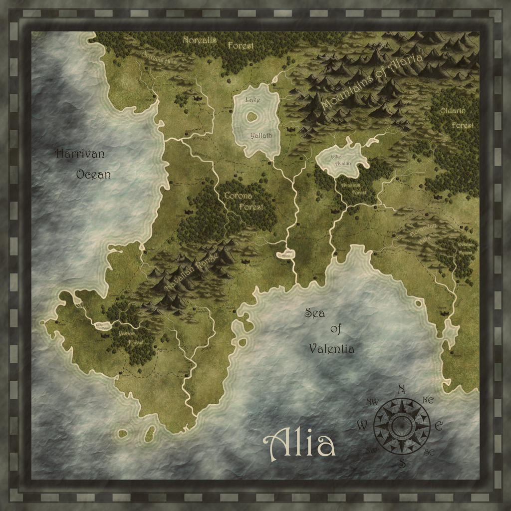 Fantasy map by Eowyn-Saule on DeviantArt