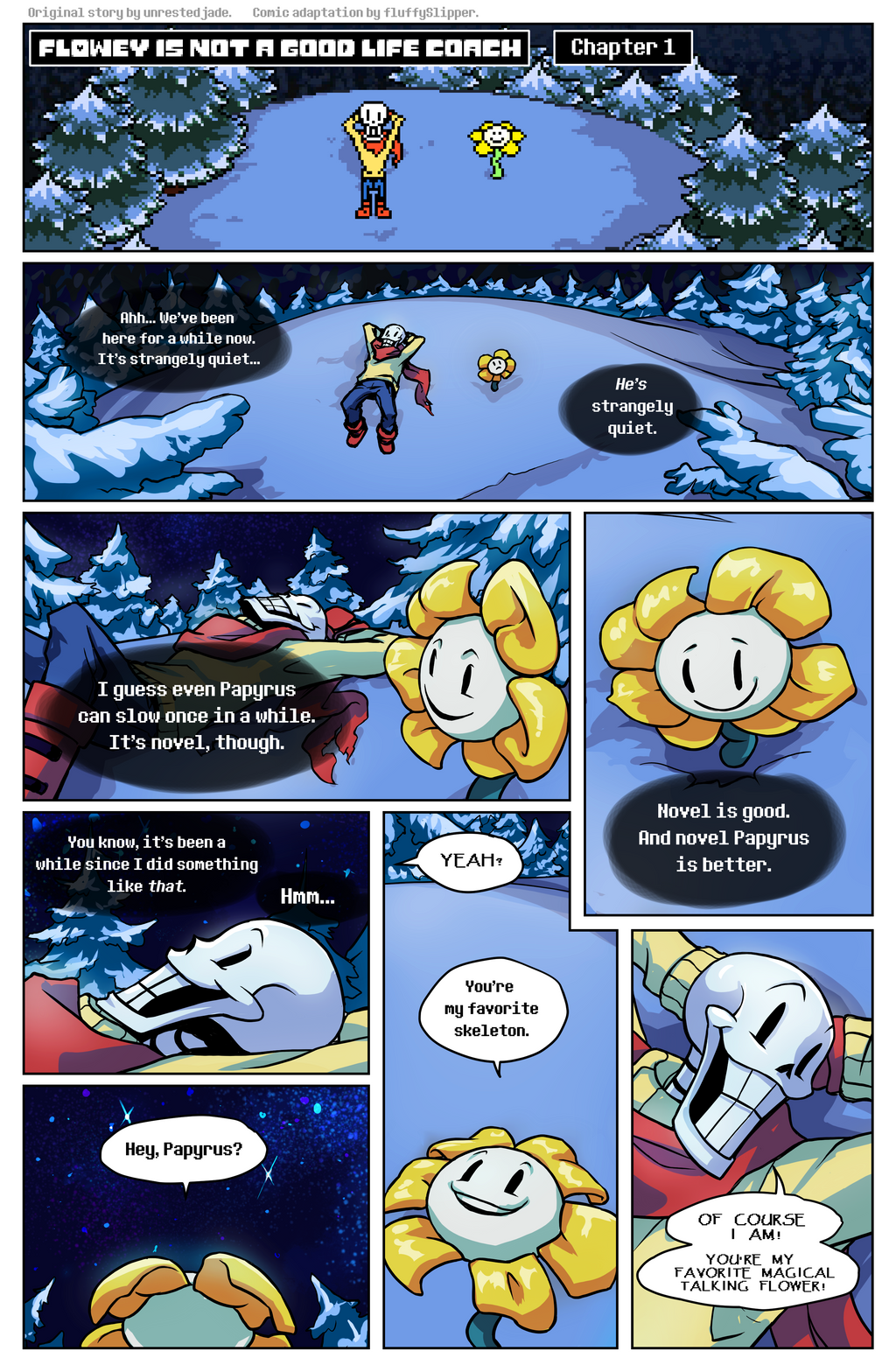 Flowey Is Not a Good Life Coach - Chap. 1, page 1