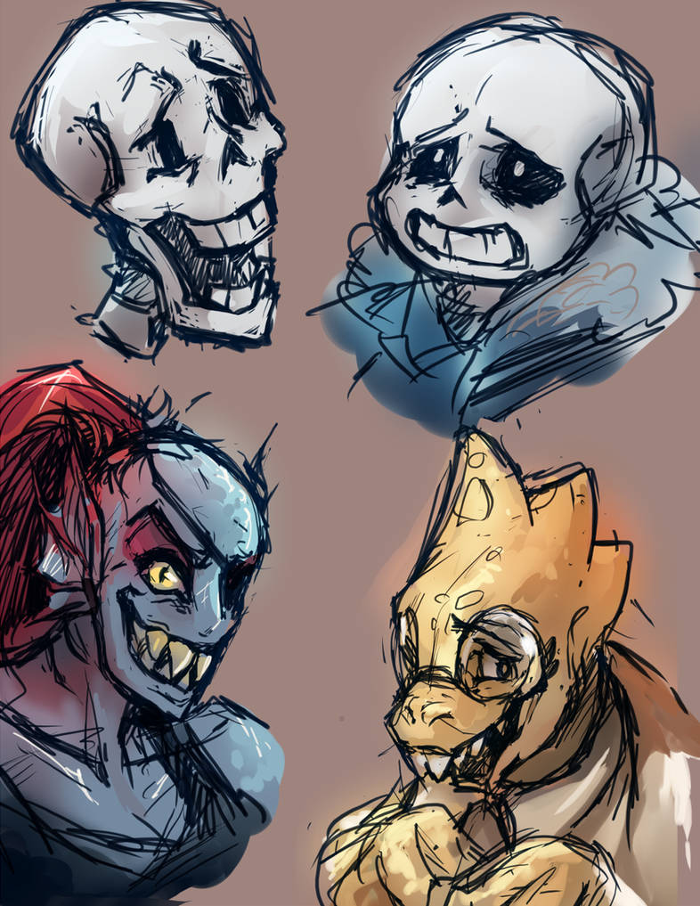 Undertale character practice 1 by fluffySlipper on DeviantArt
