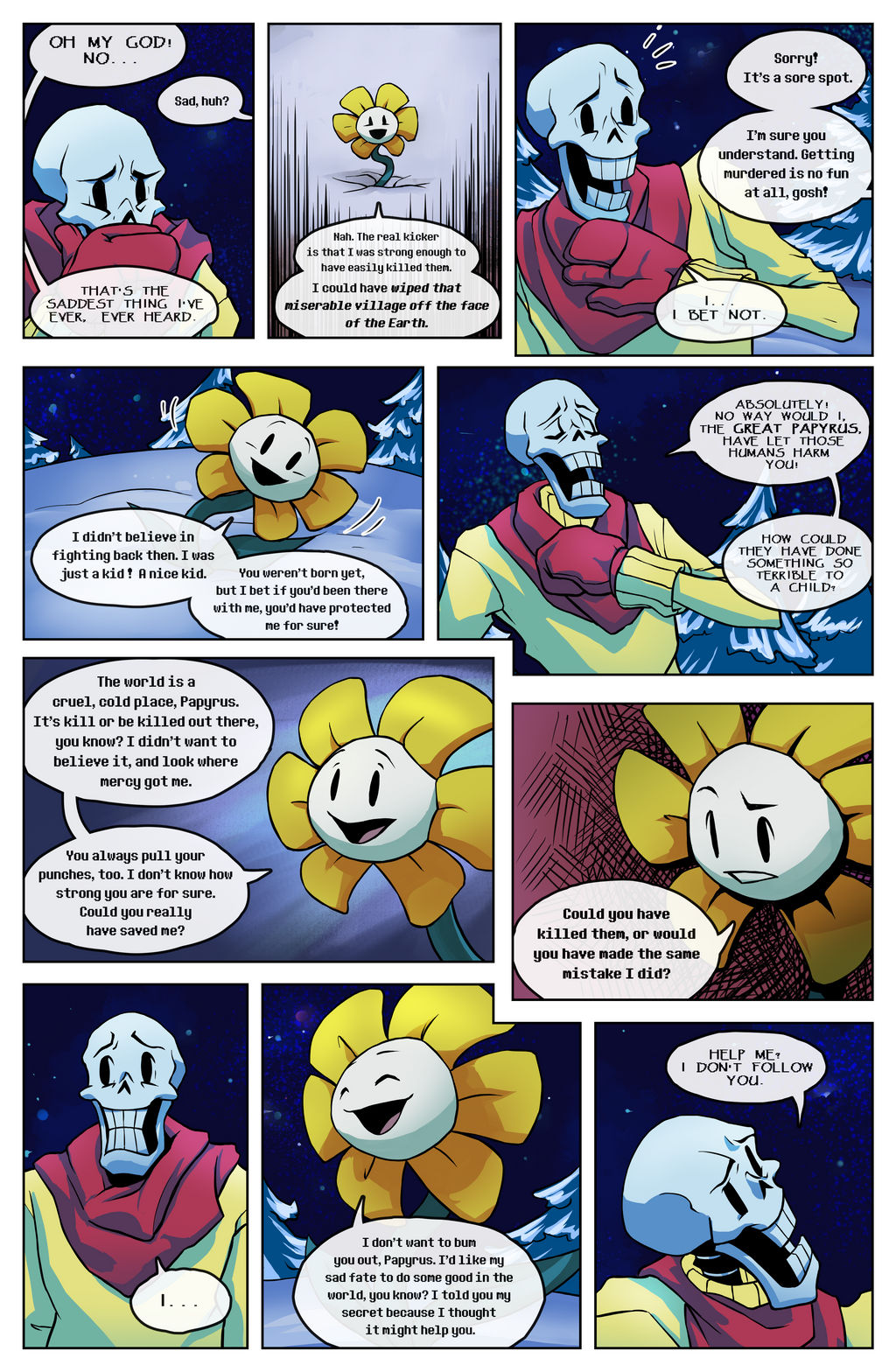 Flowey Is Not a Good Life Coach - Chap. 1, page 4