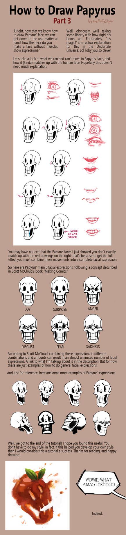 Pappyrus Drawing How to Draw Papyrus: Part 3 by fluffySlipper on DeviantArt