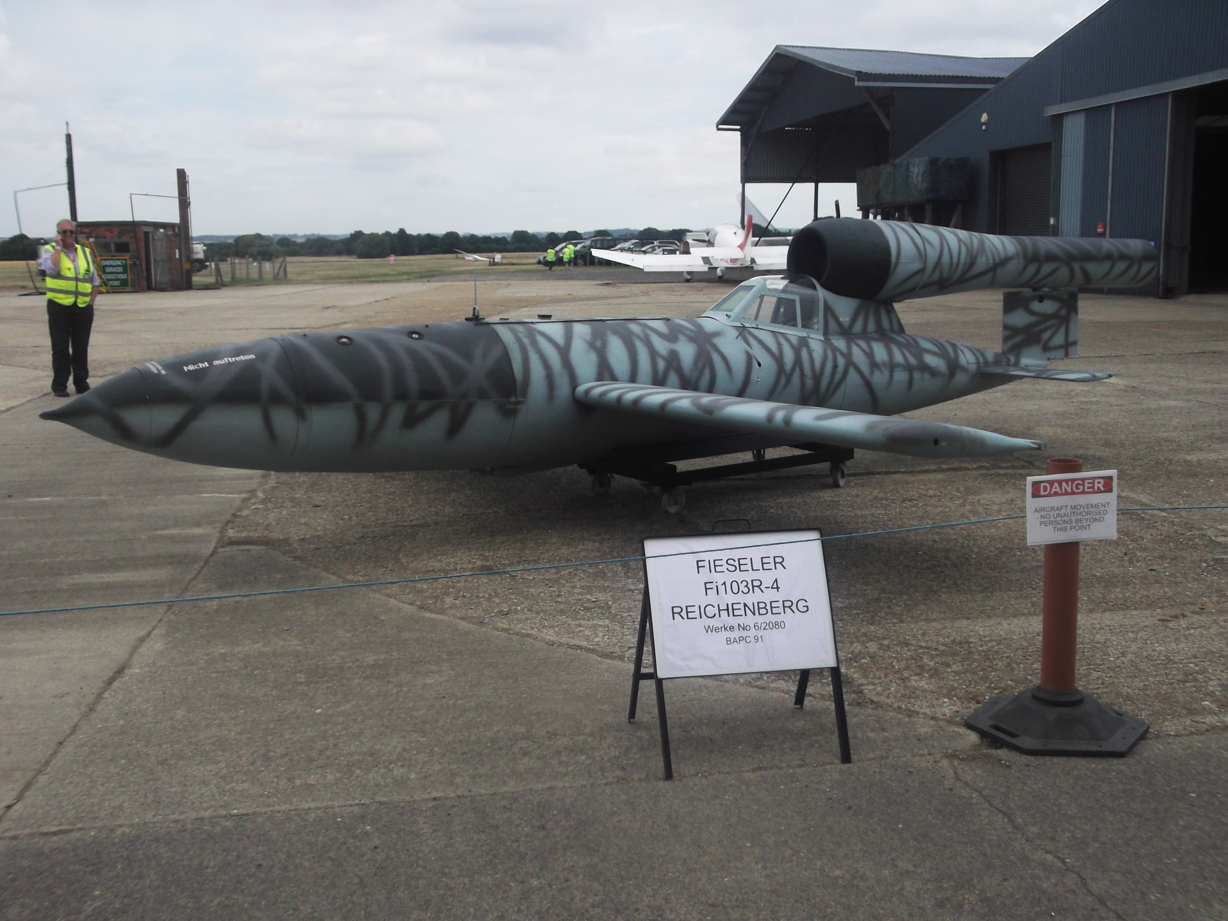 Fieseler Fi 103R 4 Reichenberg on display