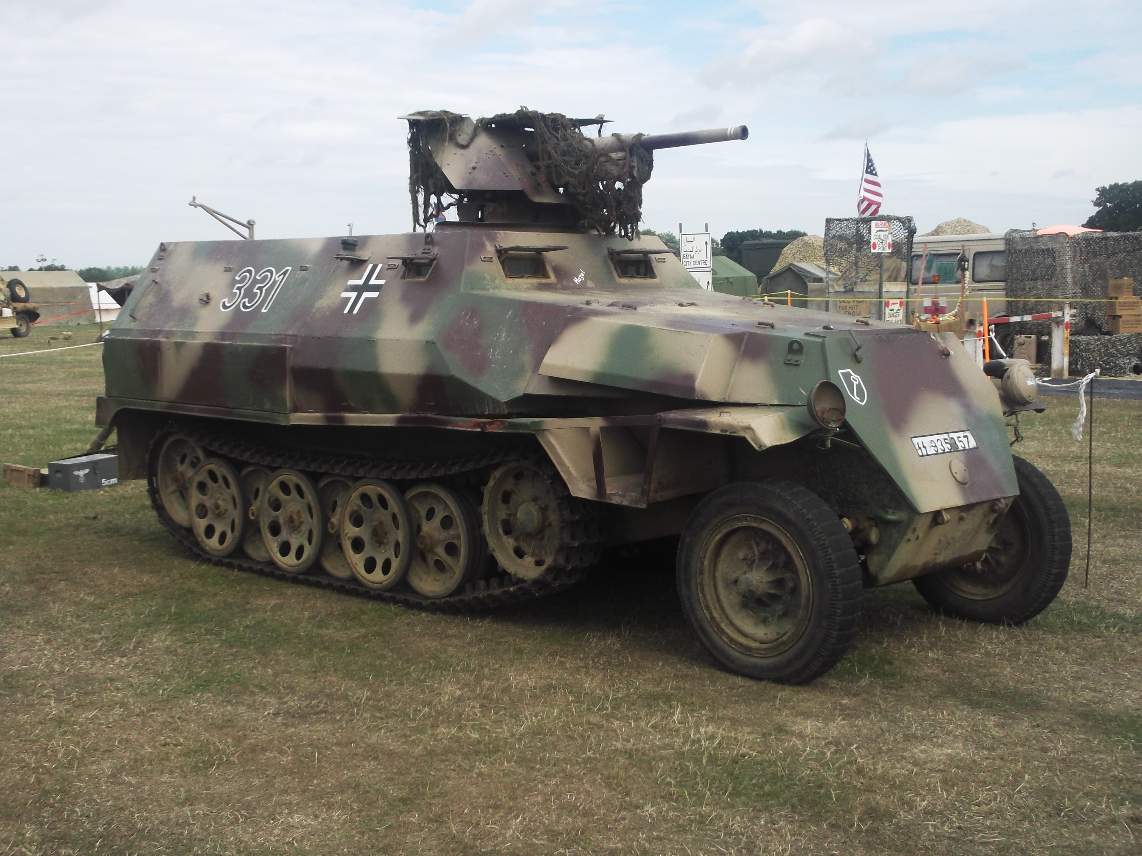 German WW2 Half track at the Combined ops