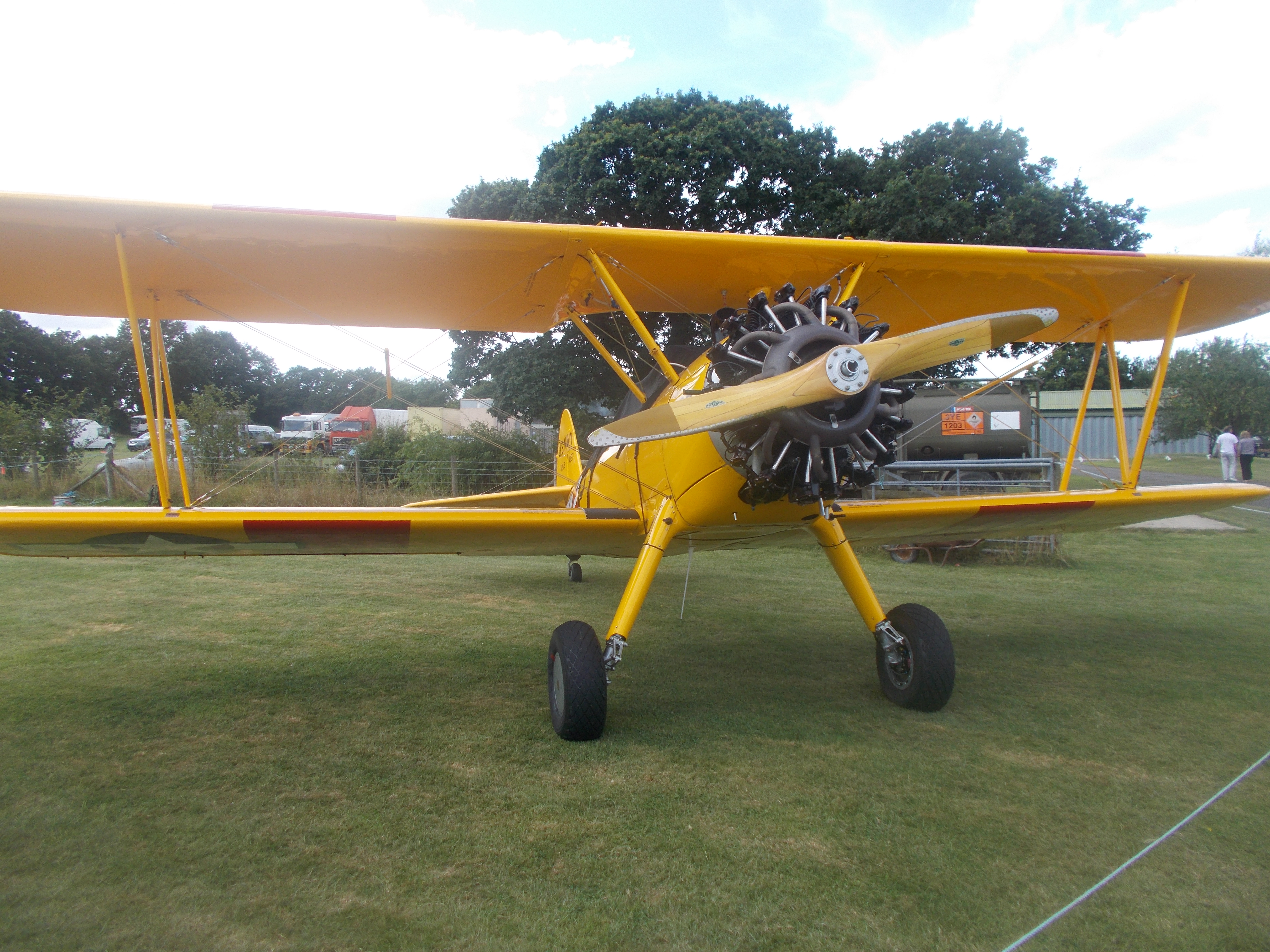 Stearman biplane