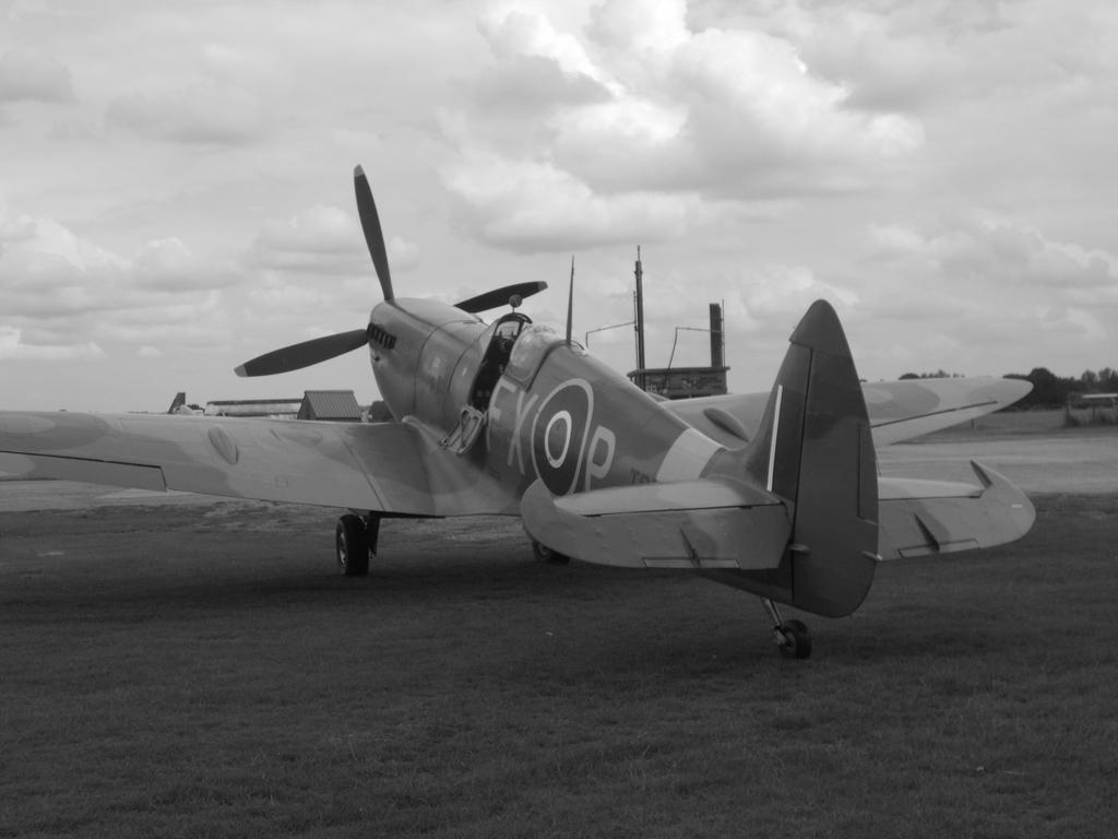 Black and white Spitfire