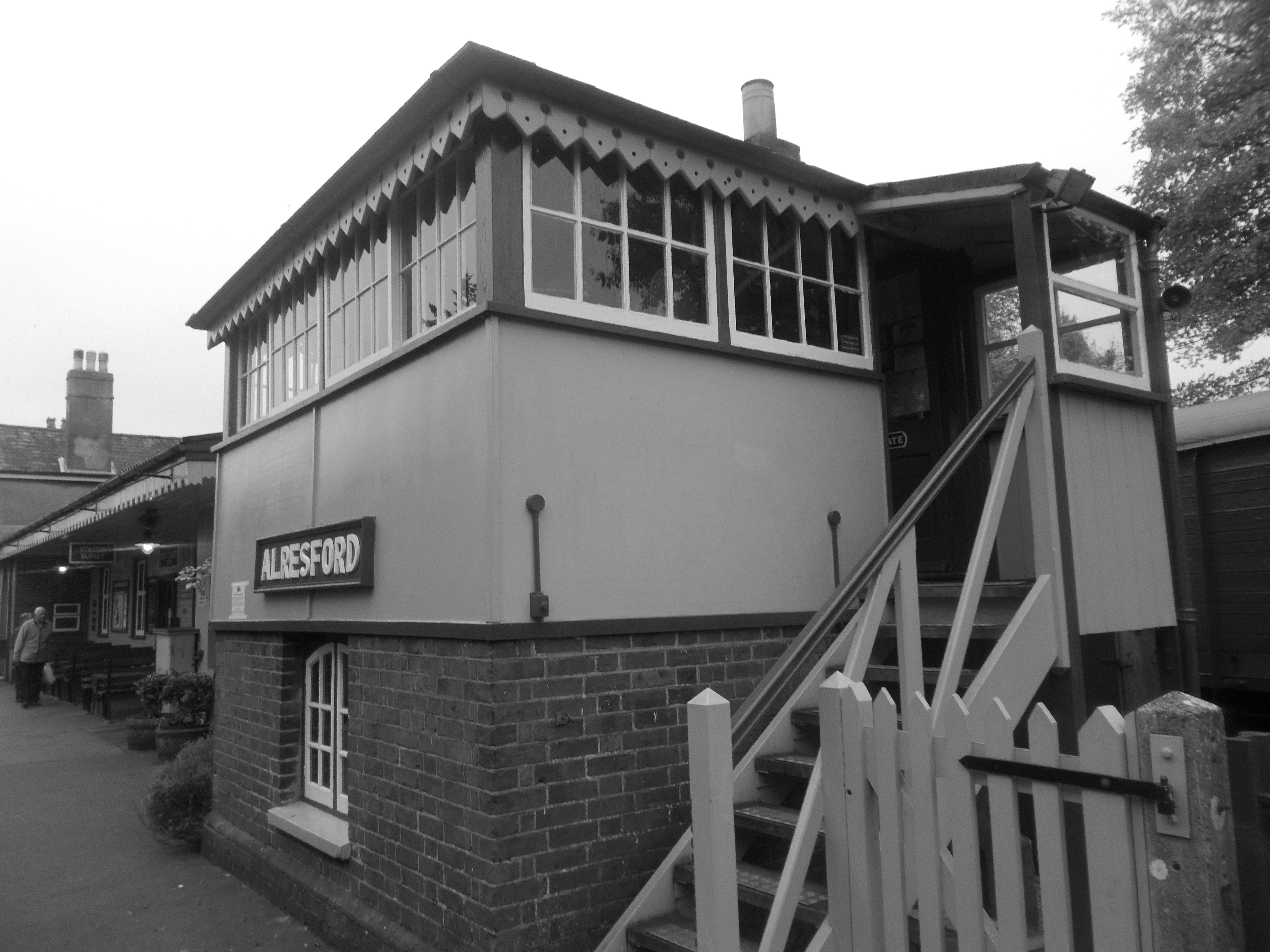 Alresford station signalbox