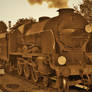 Lord Nelson in sepia