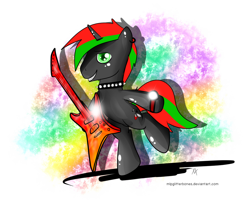 MLP OC Rocking Out by MlpGlitterbones on DeviantArt