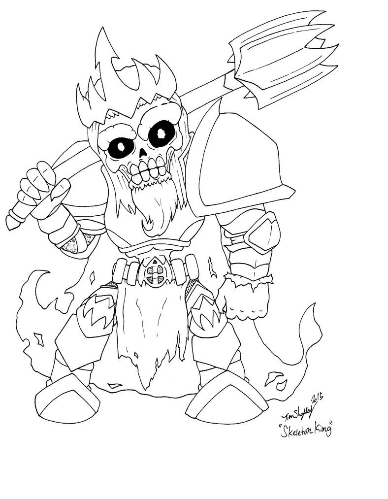 Skeleton King by Shapshizzle on DeviantArt