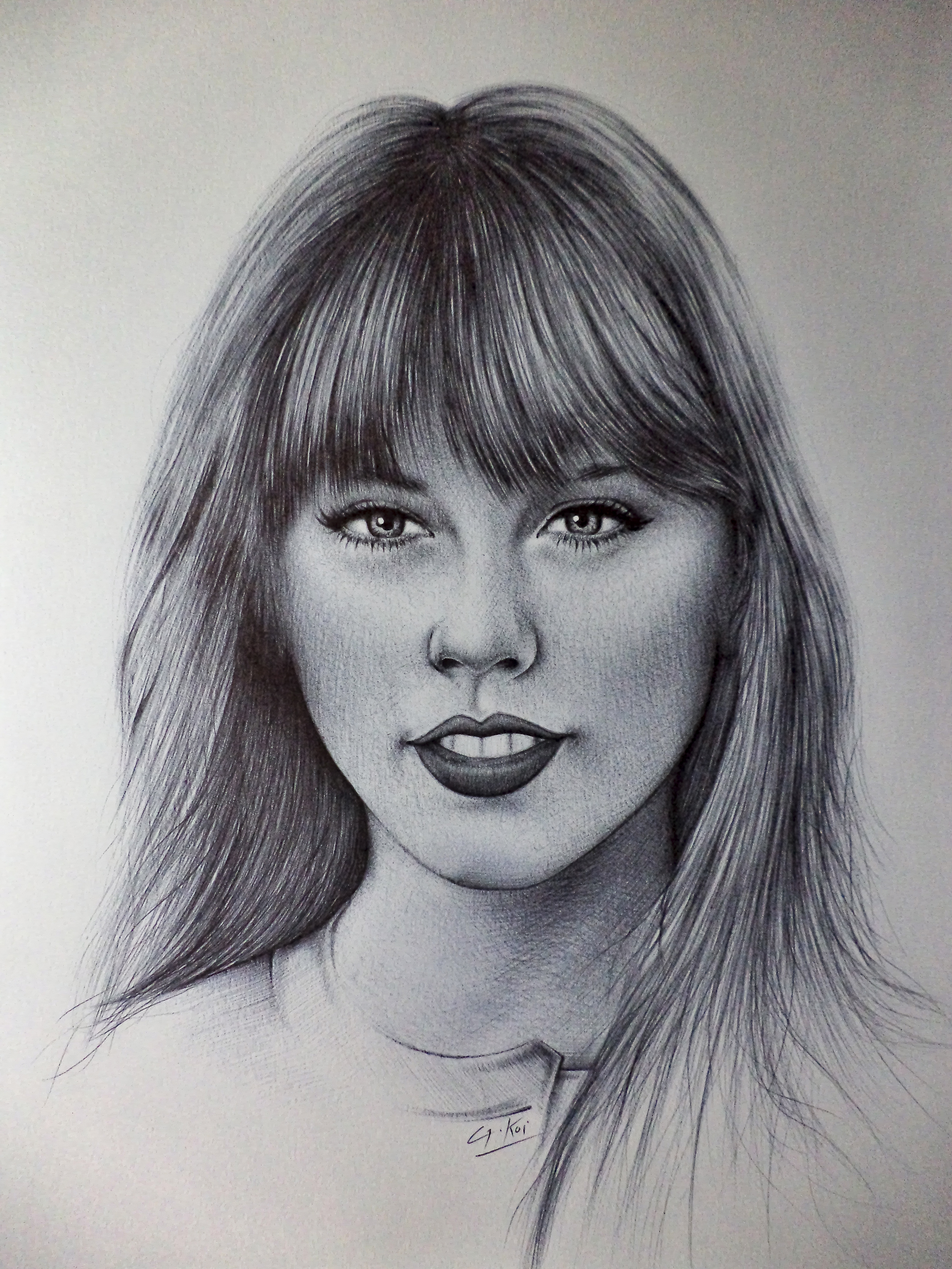 Portrait of Taylor Swift finished