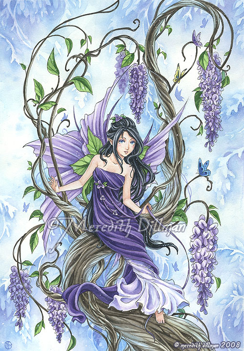 Book art - Wisteria 2