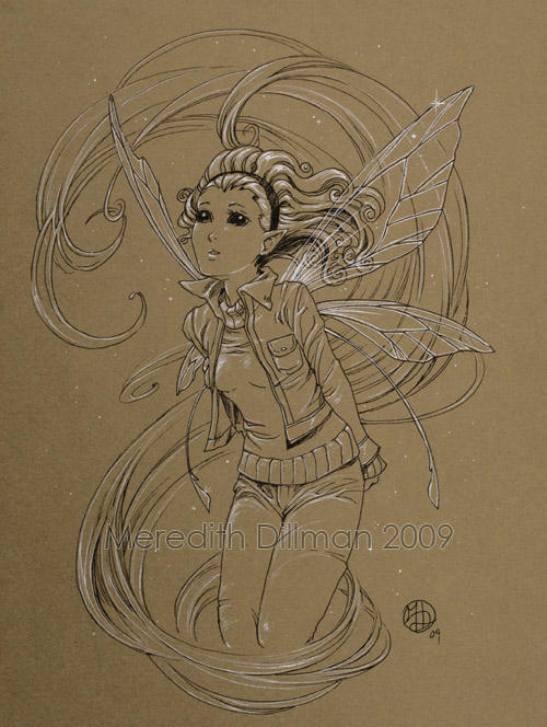 Pixie drawing commission by MeredithDillman on DeviantArt