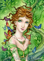 ACEO - Forest of Butterflies by MeredithDillman