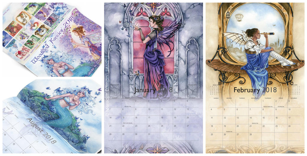 Kickstarter project - 2018 Fairy Calendar