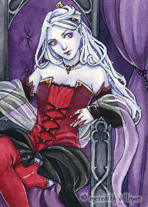 Commission - Vampire Elf ACEO