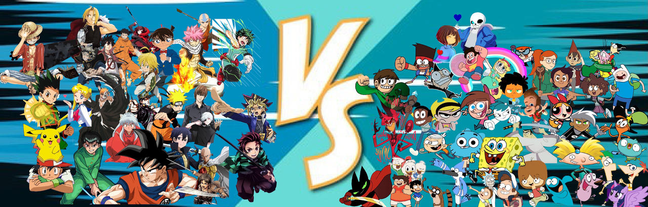 Cartoon Vs Simble Anime vs Cartoons by MatthewsPics9066 on DeviantArt
