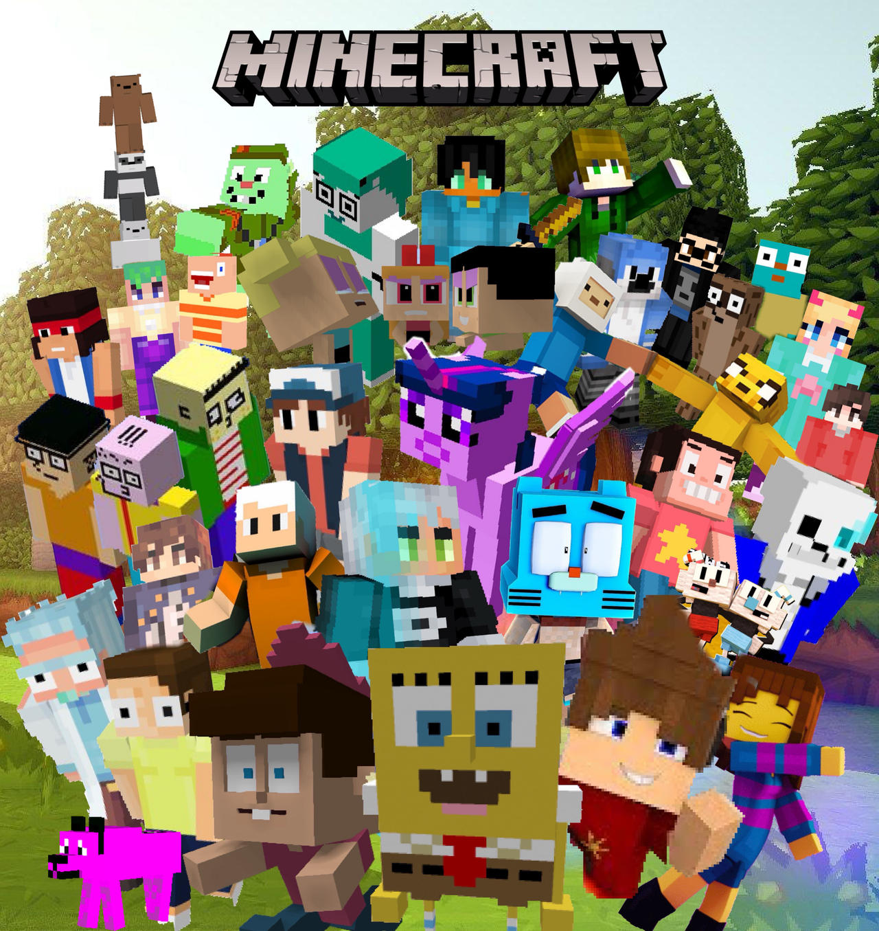 Cartoons in Minecraft Style! by MatthewsPics9066 on DeviantArt