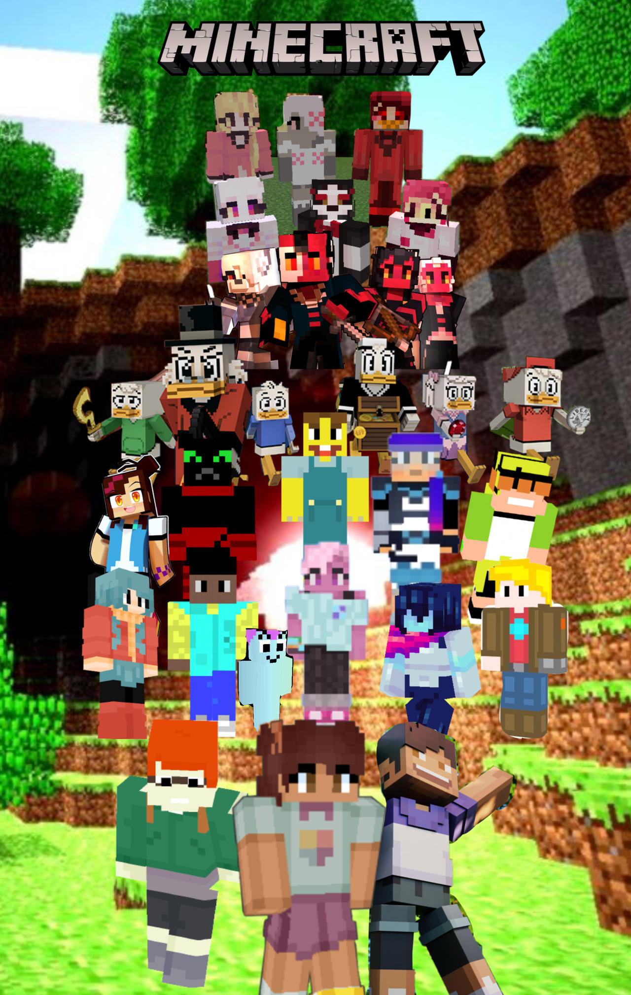 Cartoons in Minecraft Style 2! by MatthewsPics9066 on DeviantArt
