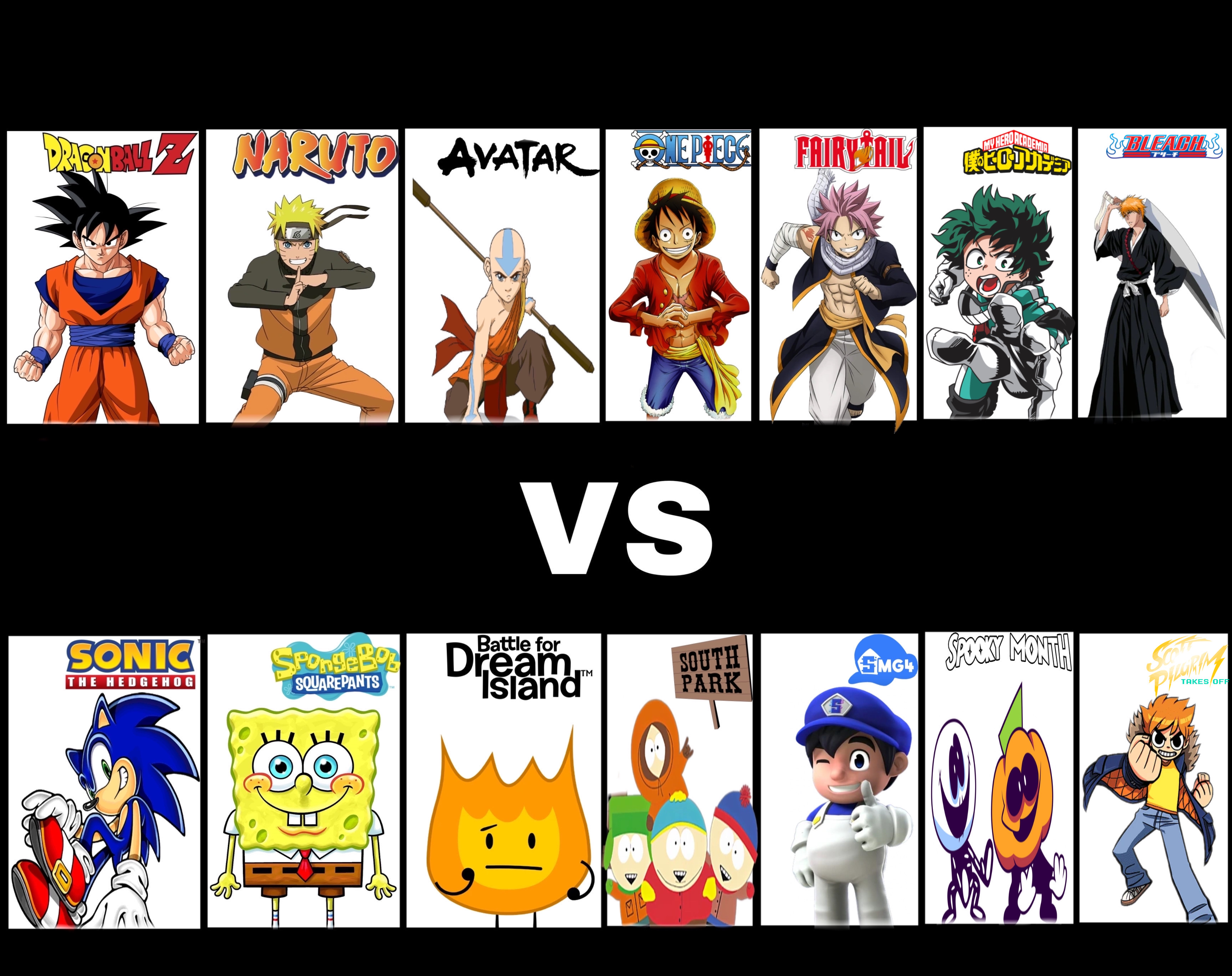 Cartoon Vs Simble The Anime VS Cartoon! by MatthewsPics9066 on DeviantArt