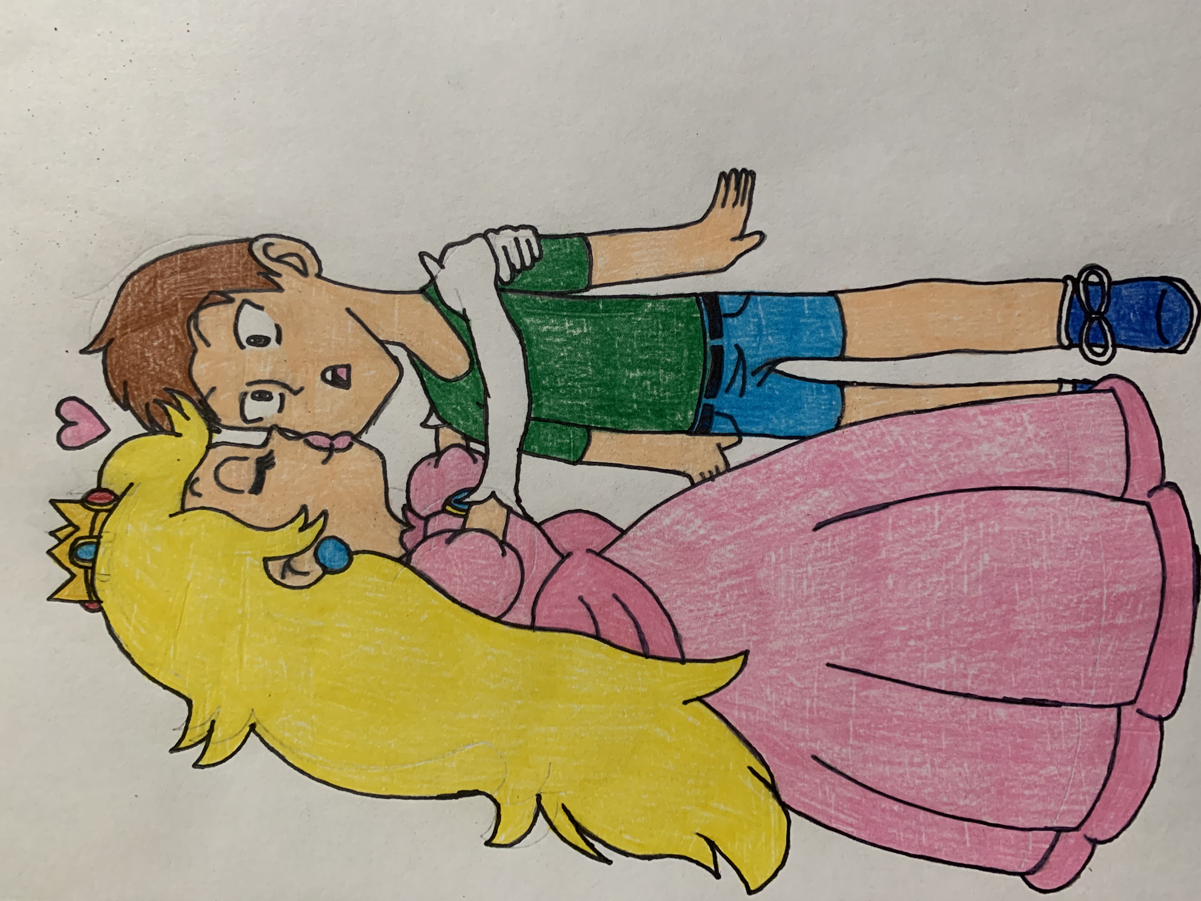 A kiss from Princess Peach by MJAScooby on DeviantArt