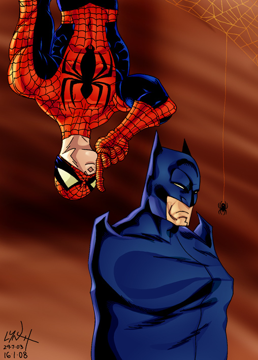Spider-man meets Batman by Shadowrenderer on DeviantArt