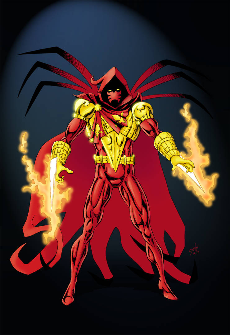 Azrael in colour by Shadowrenderer on DeviantArt