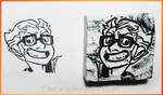 Hanna is not a stamp III by MagiteksCraftworks