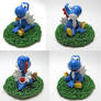 Super Mario- Blue Yoshi commission