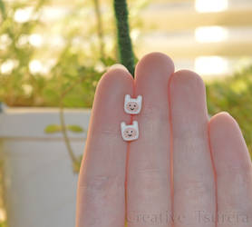 Teeny Tiny Finn Earrings Adventure Time by MagiteksCraftworks