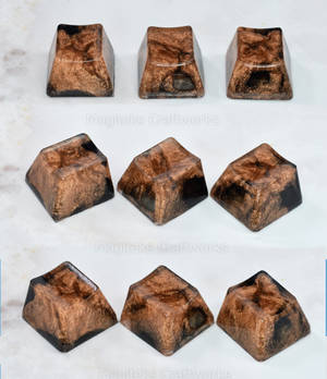 Copper and Coal Artisan Keycaps