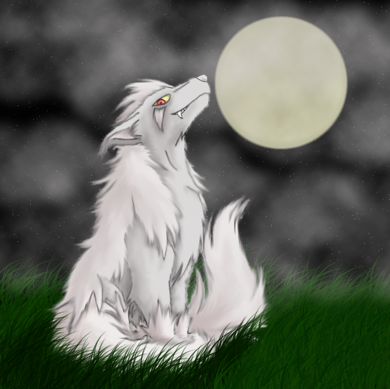 Two tailed white mightyena