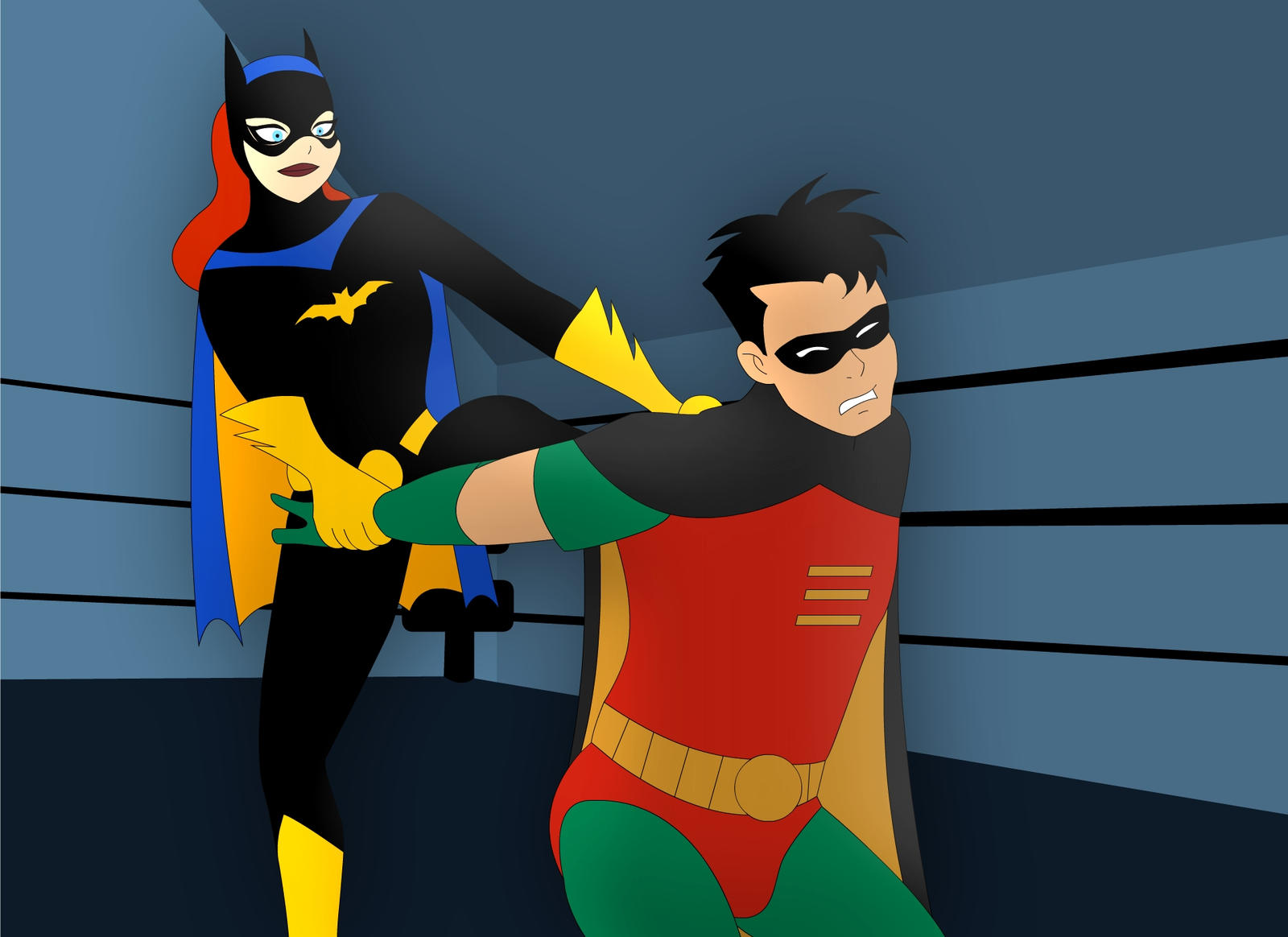 Batgirl Robinni sikadi Batgirl Robinni sikadi