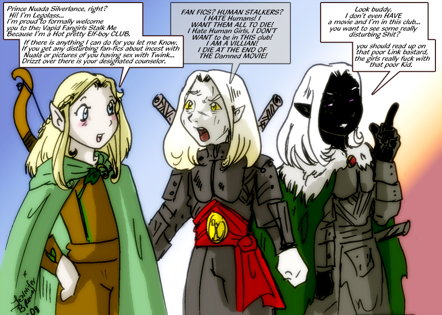 Legolass Nuada Drizzt comic