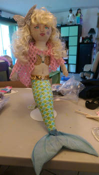 hand made mermaid doll