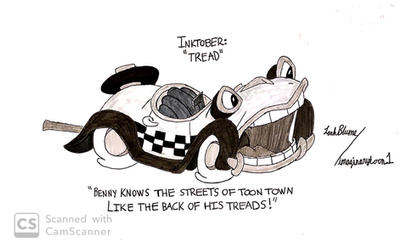 Inktober: Tread (Benny the Cab)