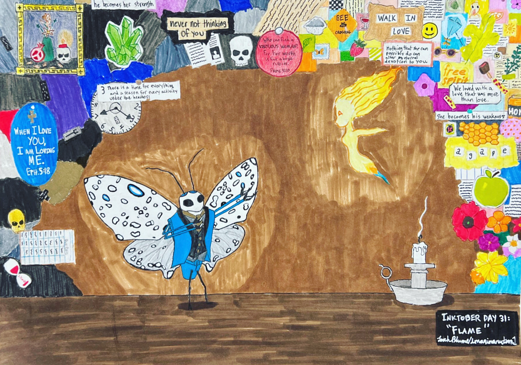 Inktober 2023 Day 31: FIRE